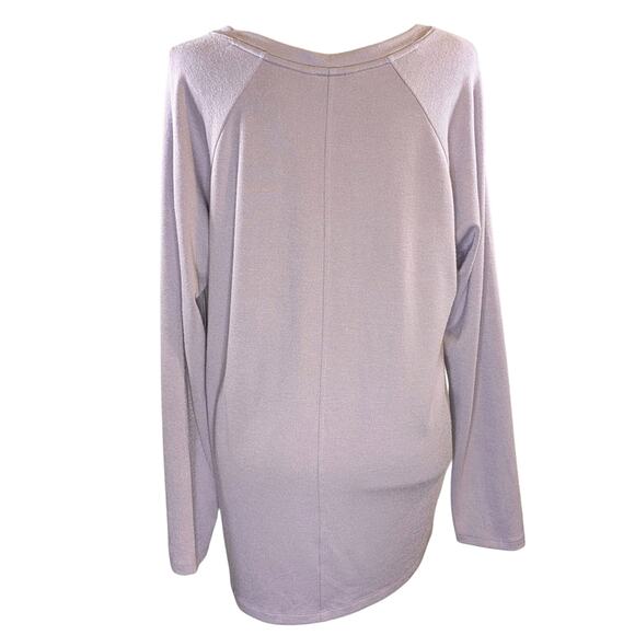 Banana Republic Purple V Neck Sweater L Long Sleeve Lightweight Knit Pullover - Picture 4 of 14
